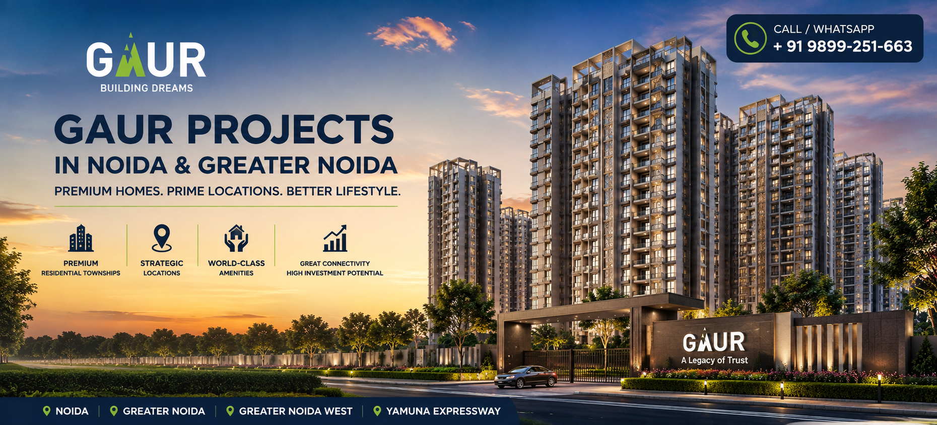 Gaurs across Greater Noida, Greater Noida West, the Yamuna Expressway and other NCR locations